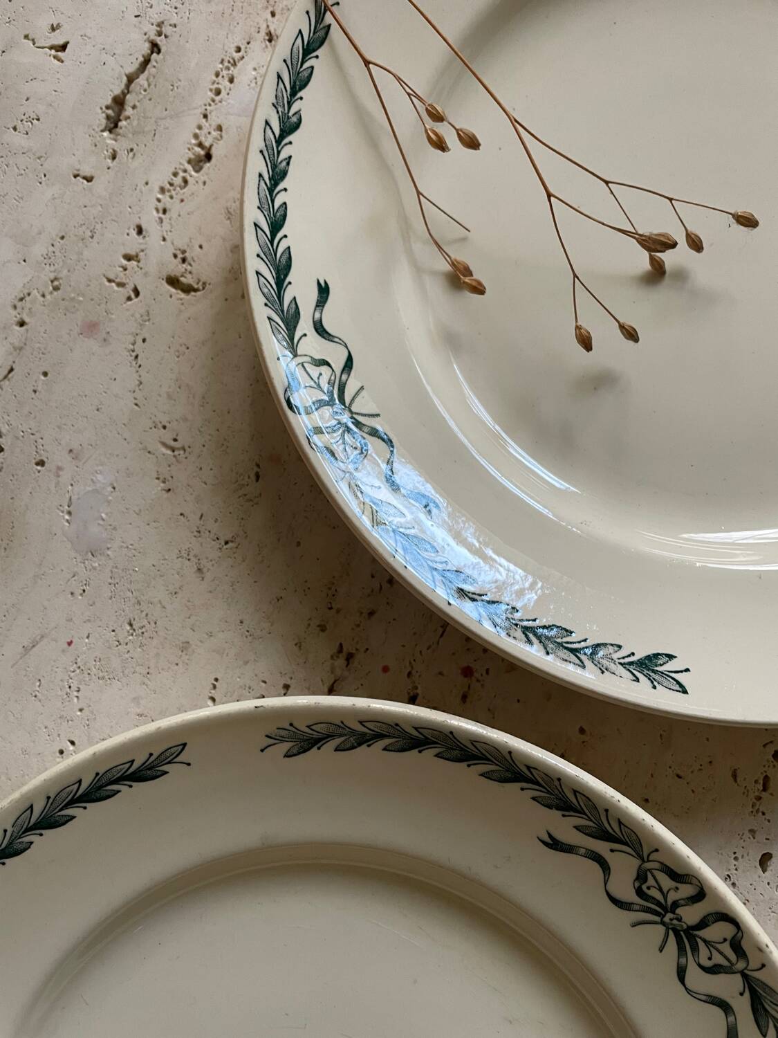 6 Belleville Longchamp old iron earth flat plates