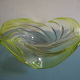 Large crystal art cup vannes deco vintage french crystal cup