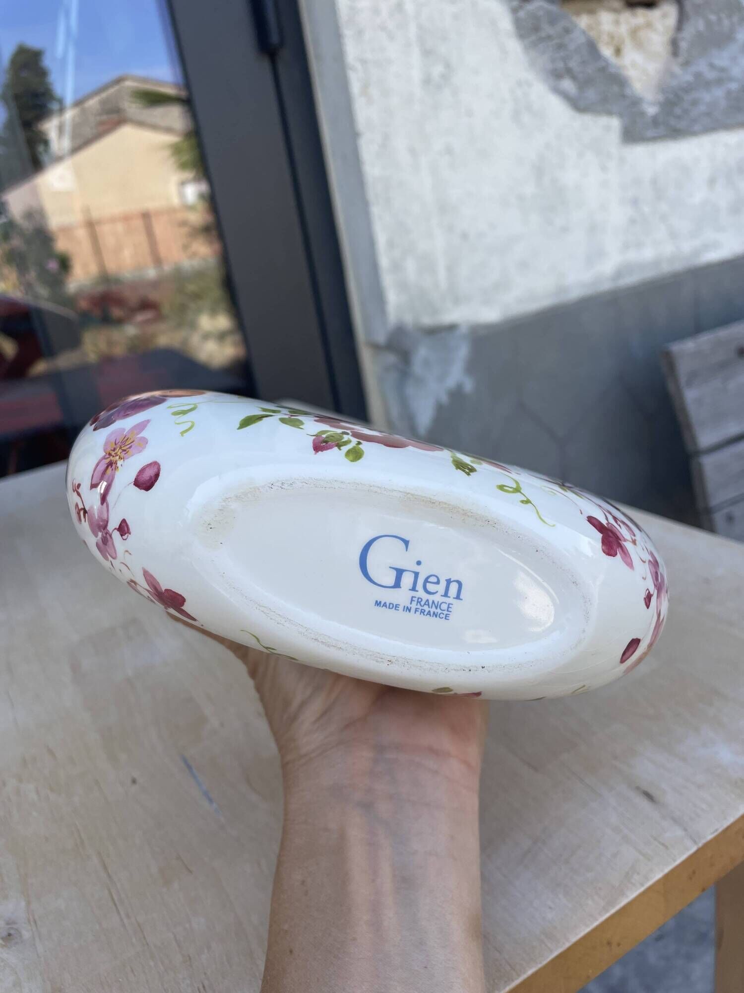 Millefleurs vase Gien