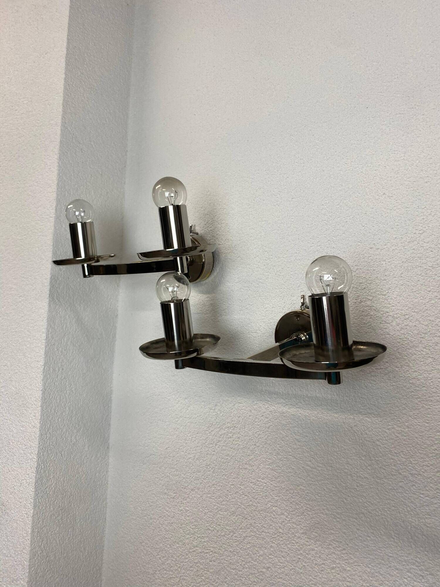 Lustre et 2 appliques Bauhaus