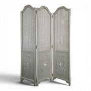 Louis XVI style caned screen with a re-champis finish.