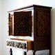 Bar in neo-renaissance style in solid oak