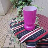 Vintage fuchsia opaline lamp