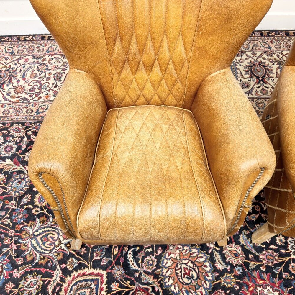 Set Aviator Armchair Sheep Leather