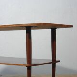 Scandinavian style coffee table from the 50s, rosewood & ceramic