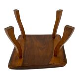 Vintage wooden tree trunk stool plant stool