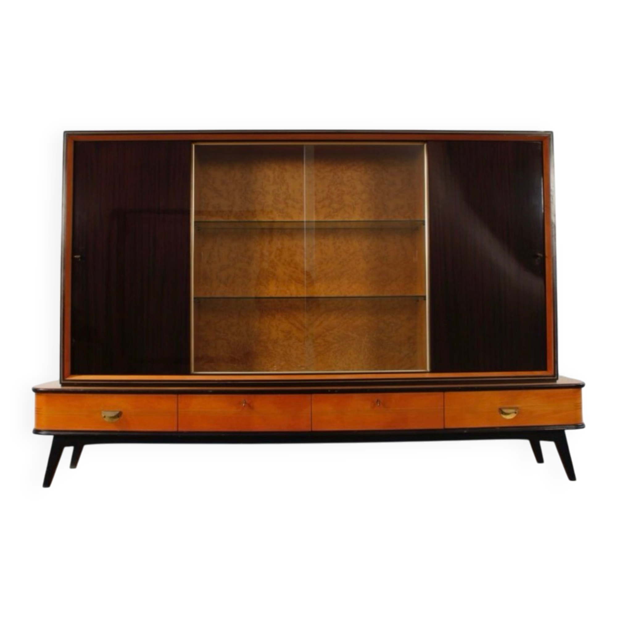 50´s Vintage Buffet von Musterring Highboard Vitrine Bar kommode