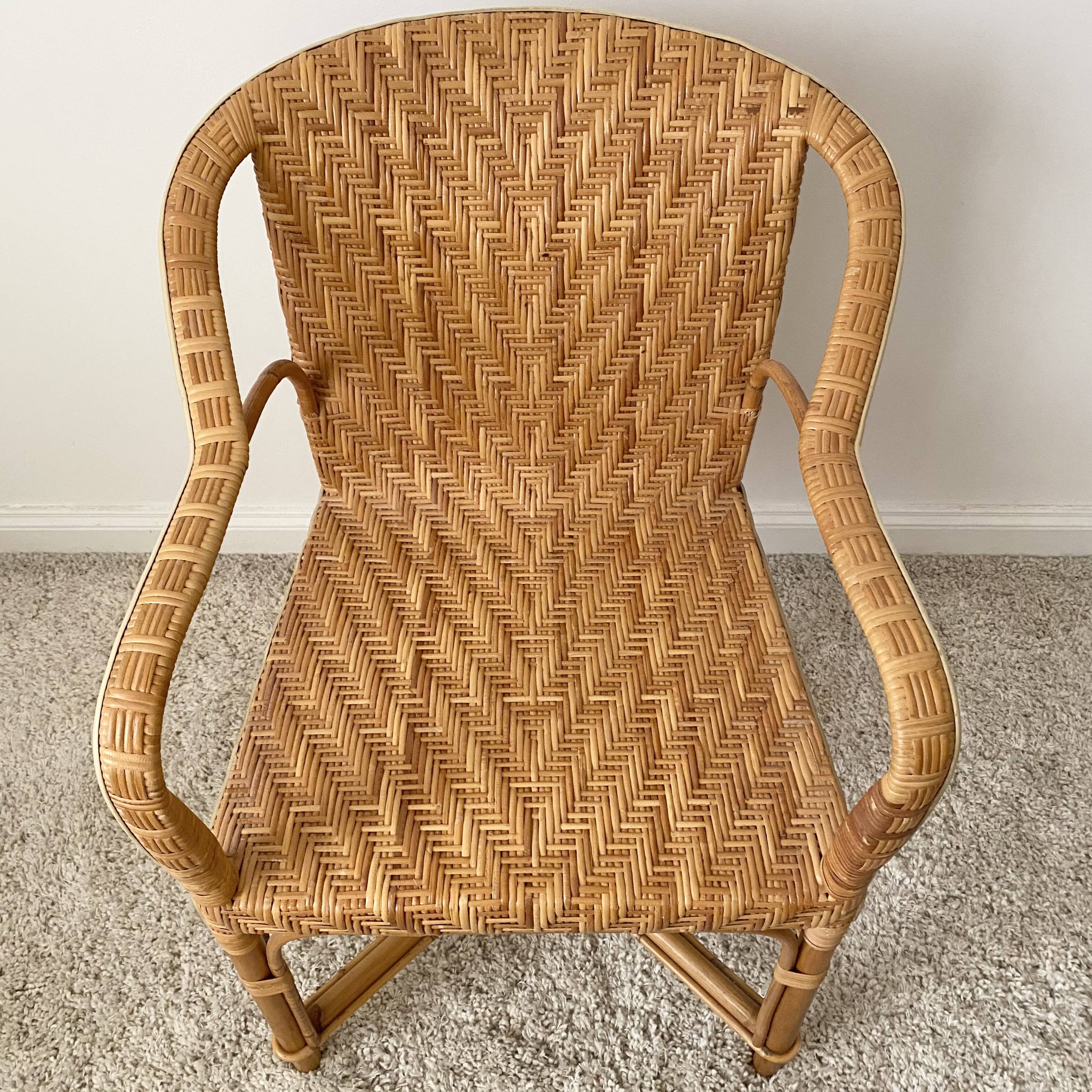 Vintage rattan armchair