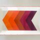 Gien service in enamelled porcelain modèle "arrows" 70s
