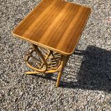 Vintage rattan bedside