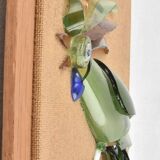 Recycled glass wall sculpture