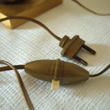 Ceramic duck table lamp and vintage adjustable brass