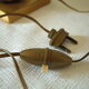 Ceramic duck table lamp and vintage adjustable brass