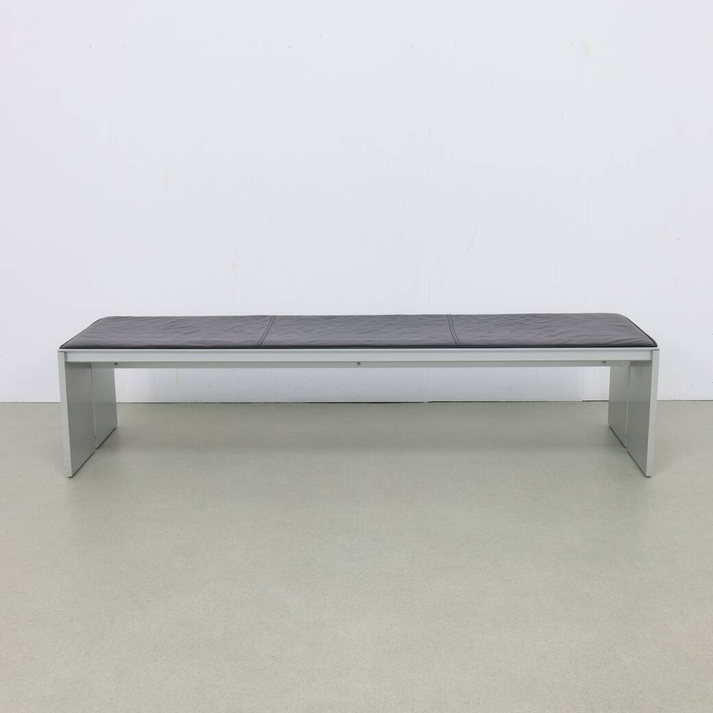 BQ 01 Architectural Museum Bench in Leather by Wim Quist for Spectrum, 1970s
