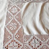 Rectangular cotton tablecloth embroidered