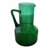 Pichet carafe broc en verre soufflé vintage