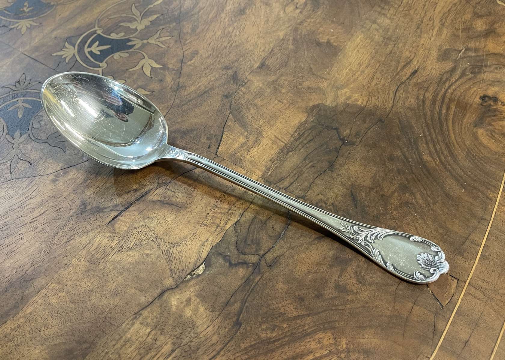 Christofle Marly serving spoon in silver metal