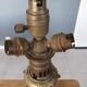 Opaline lamp oil / oil bronze Napoleon III lamp mounting