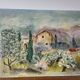 Oil painting on cardboard - Landscape