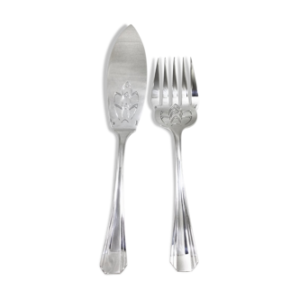 Christofle boreal model fish service cutlery