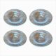 Set of 4 vintage Swedish glass bowls with floral design by Ann Wärff for Kosta Boda.