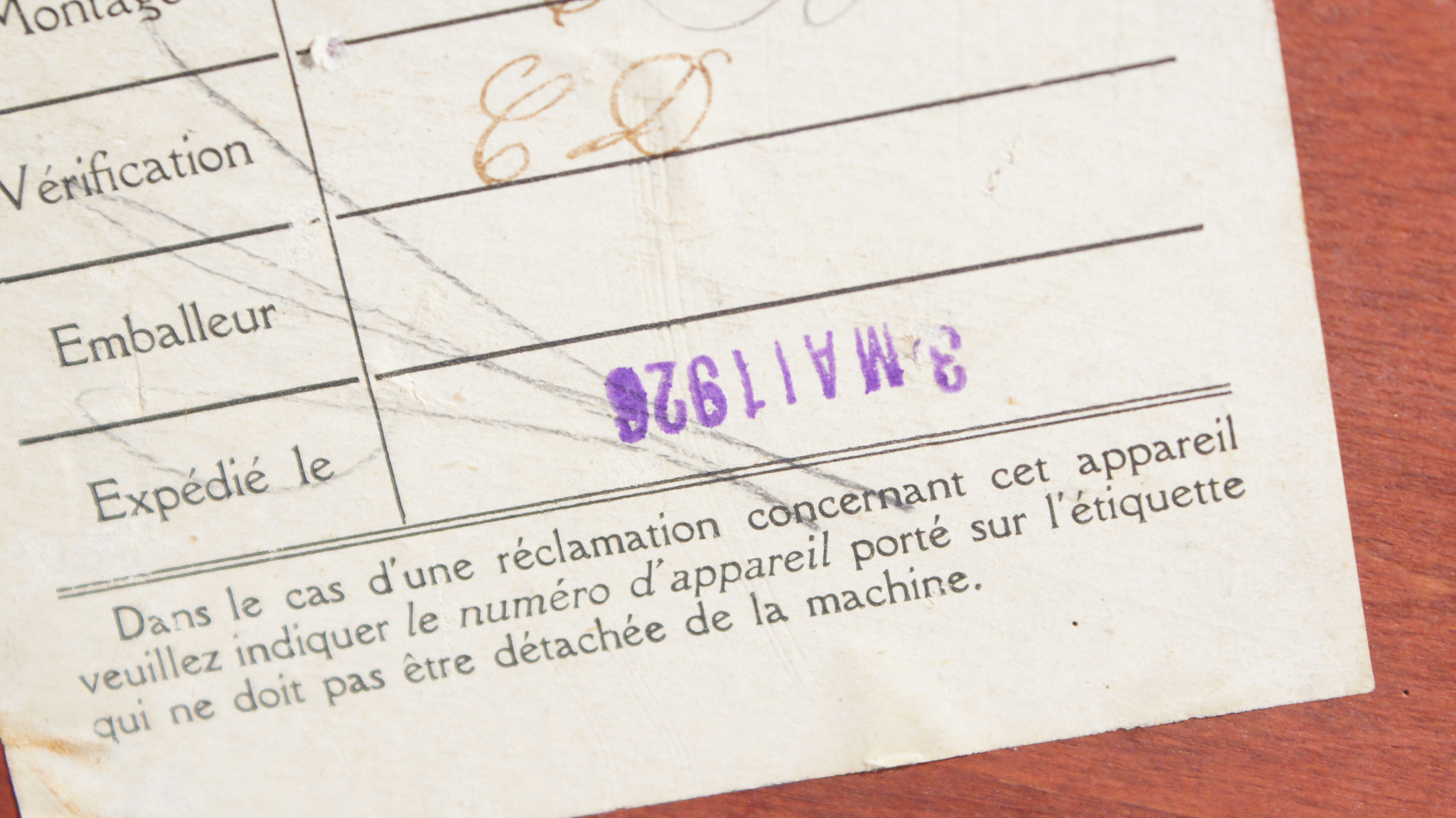 Gramophone turns model 103 old 1926