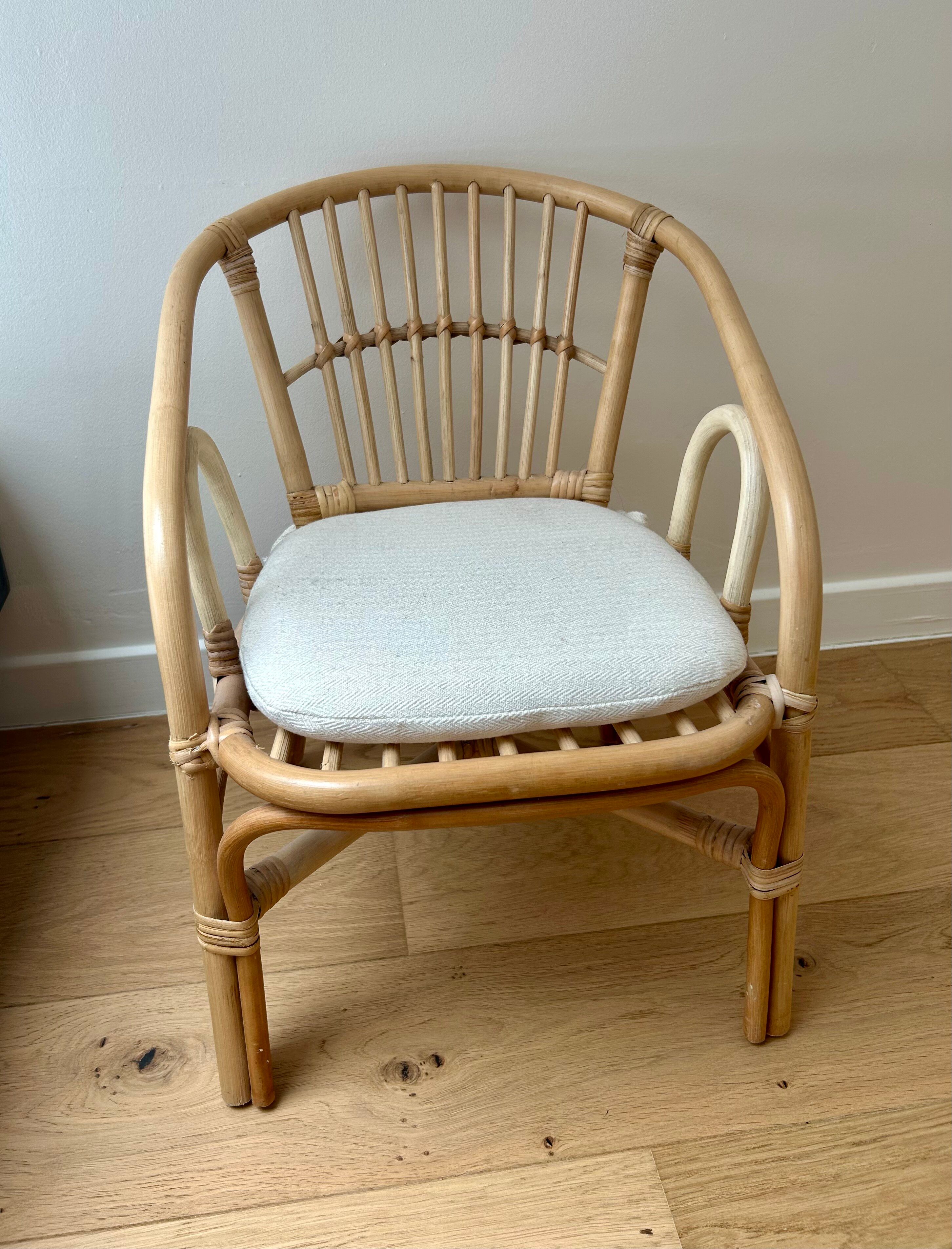 Fauteuil enfant bambou rotin