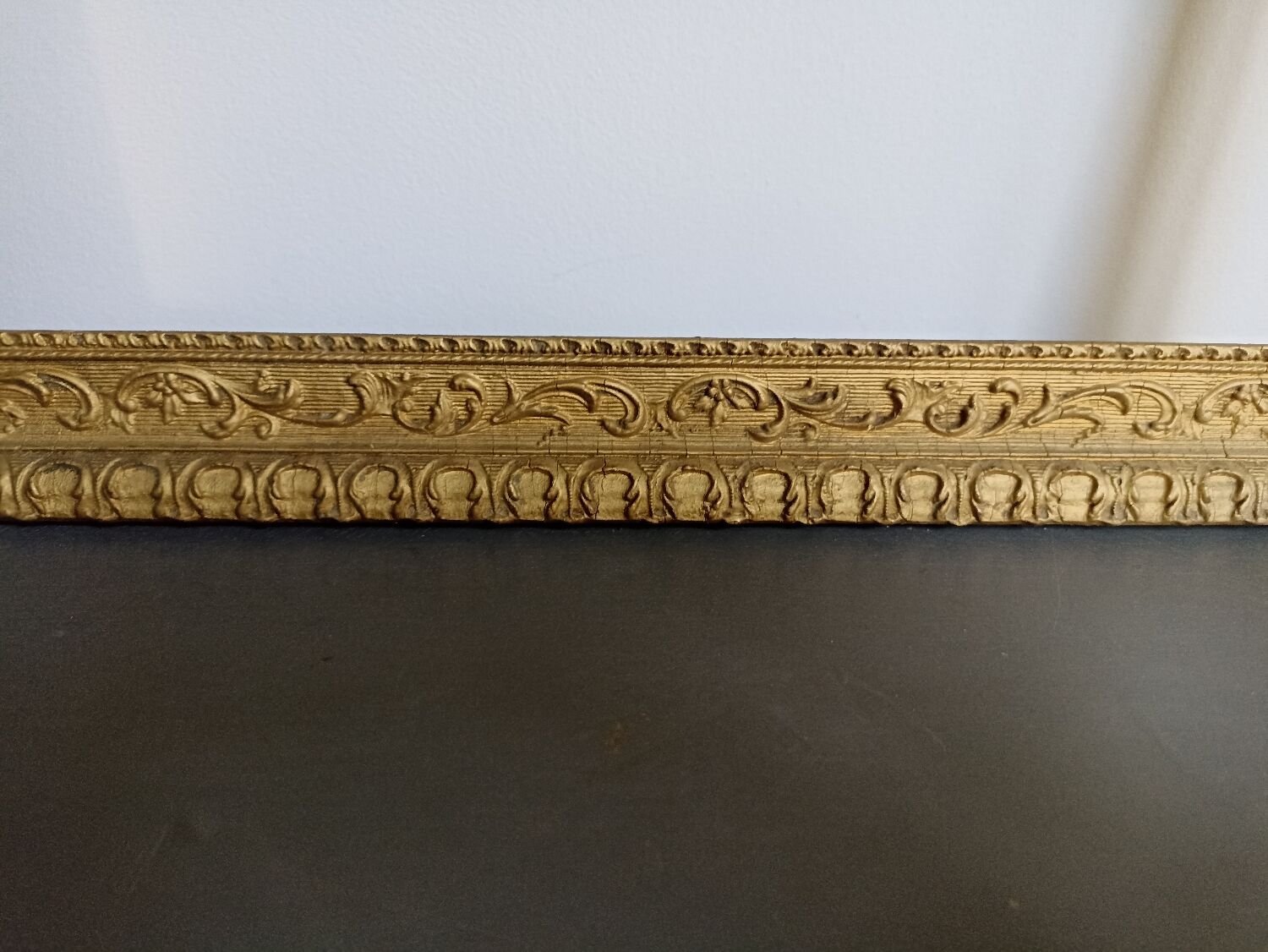 Old gilded wooden frame