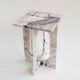 Table d'appoint en marbre Calacatta "BOND"