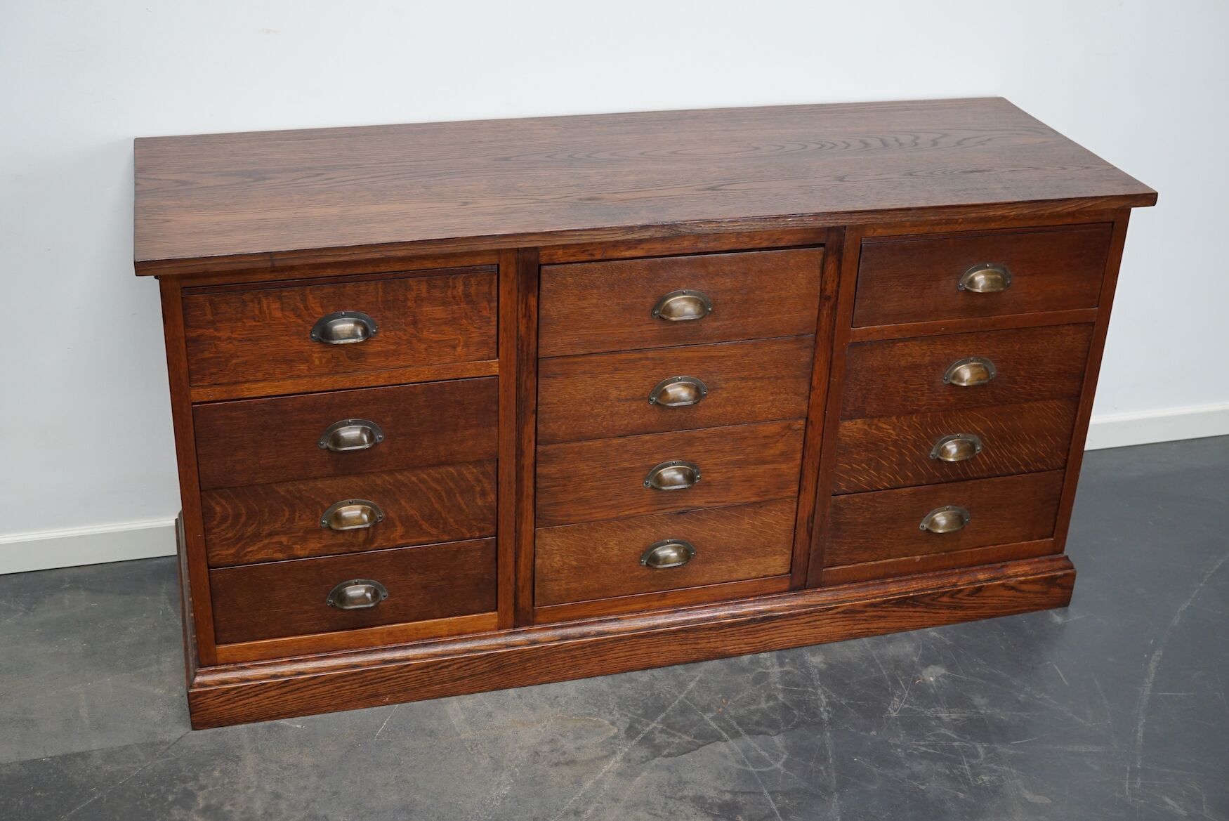 Dutch oak apothecary cabinet, 1930s