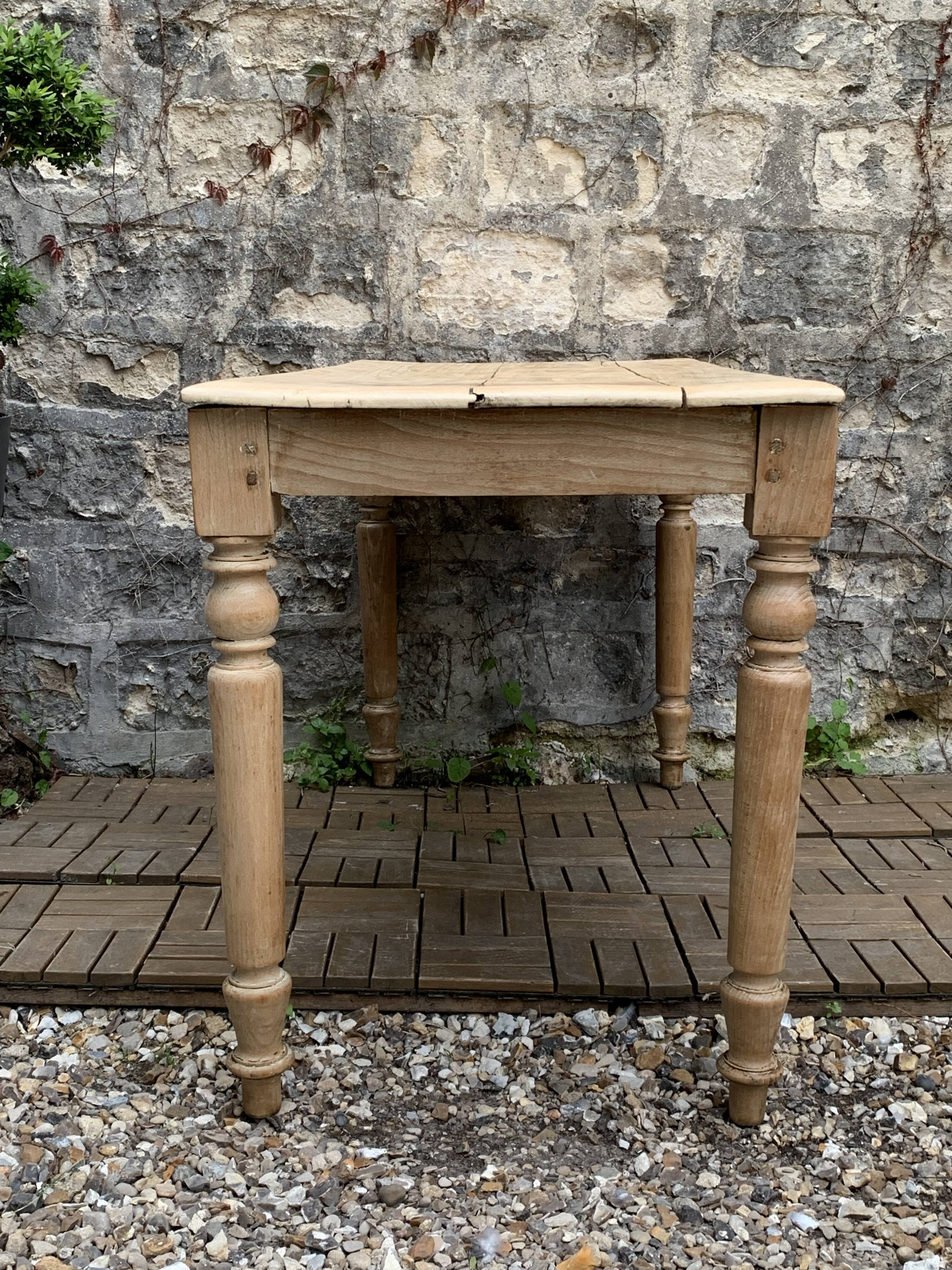 Raw wood farm table 1920