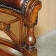 Victorian captain's chair in leather restored by Cornelius V Smith.