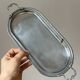 Small antique silver-plated tray –