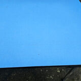 Blue formica set, a table and its 4 chairs, vintage, 60s