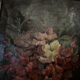 Oil on canvas still life bouquet of flowers by R. Schroder 1942