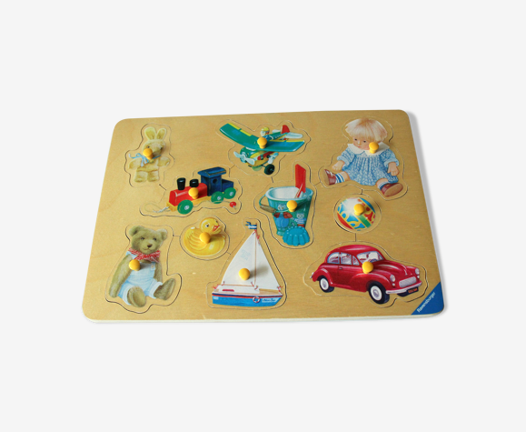Puzzle en bois, millésime des années 1970