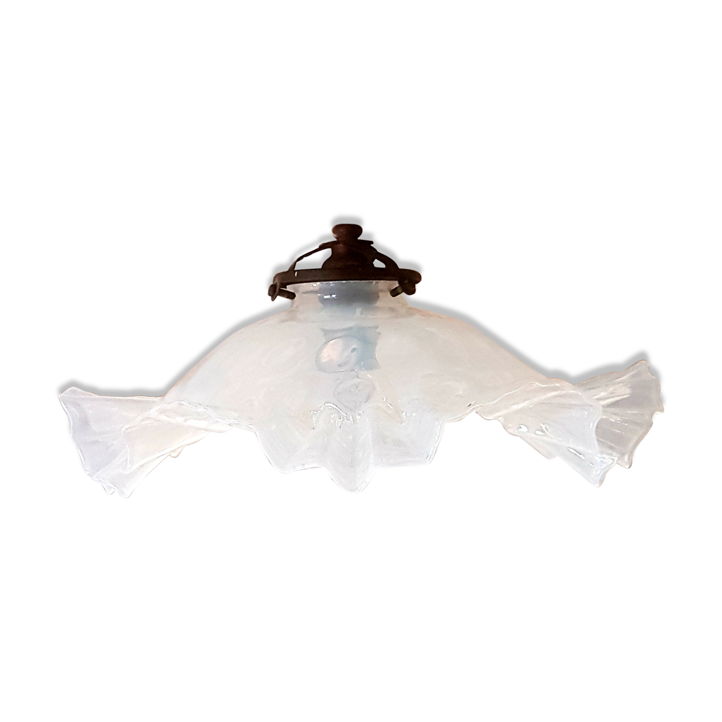 Suspension en verre juponné