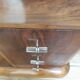 Art Deco dresser, solid walnut, veneer, 3 drawers, mirror.