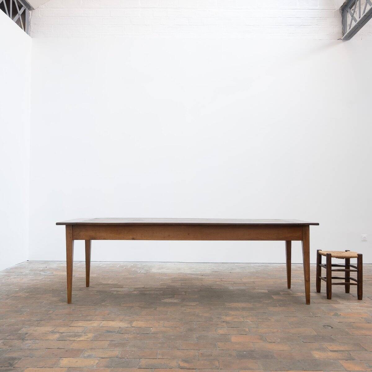 Grande table de ferme en bois, 1880