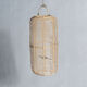 Large lantern-shaped rattan pendant lamp H50 D24