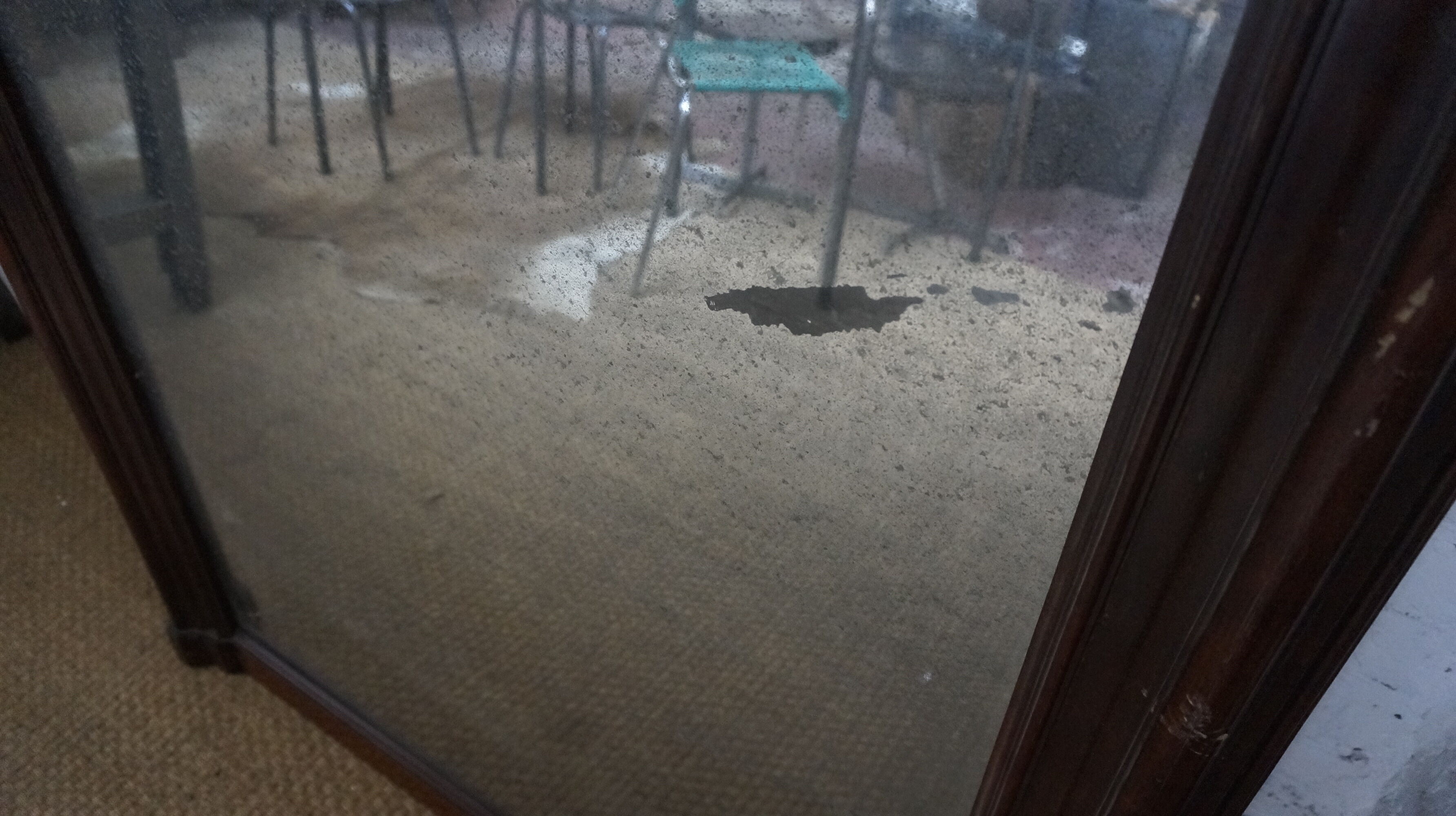 Large mahogany mirror 110x182cm