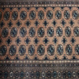 Turkish wool rug with Tekke pattern 211x126cm