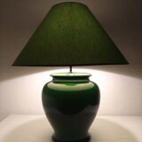XL lamp in green earthenware from the 70s/80s