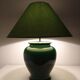 XL lamp in green earthenware from the 70s/80s