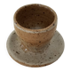 Ceramic egg cup signed Barges