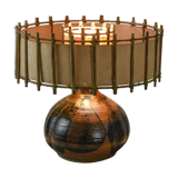 table lamp in enamelled stoneware, france circa 1960