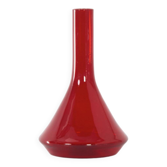 Red Vase from the Industrial Series by A.D. Copier for Glasfabriek Leerdam, 1960s | Largest Version