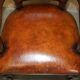 Restored leather office chair, Victorian era