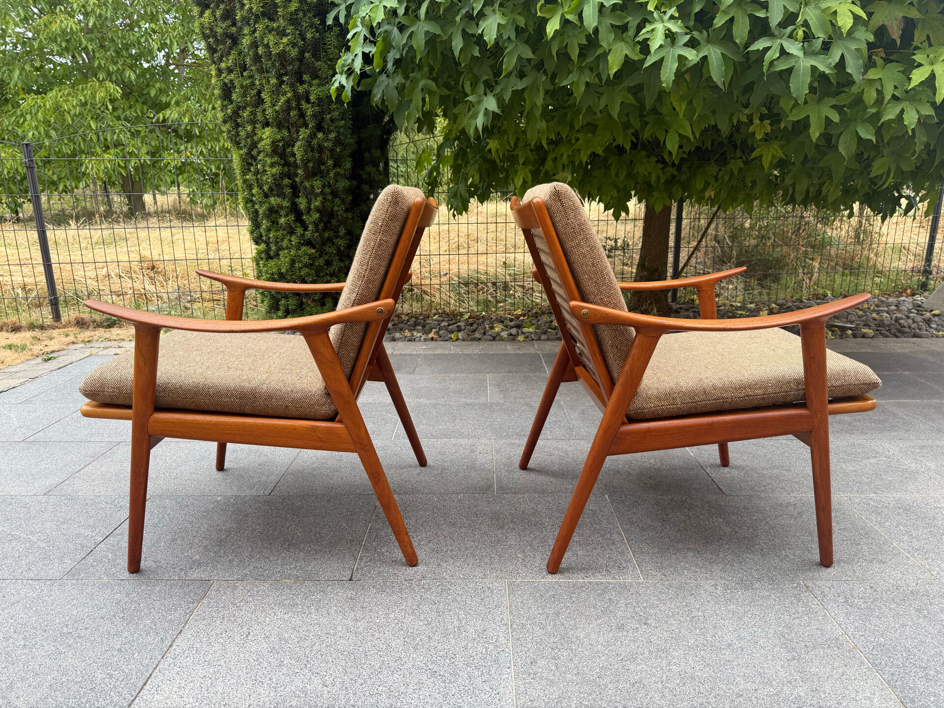 2 Scandinavian armchairs Fredrik Kayser 1960