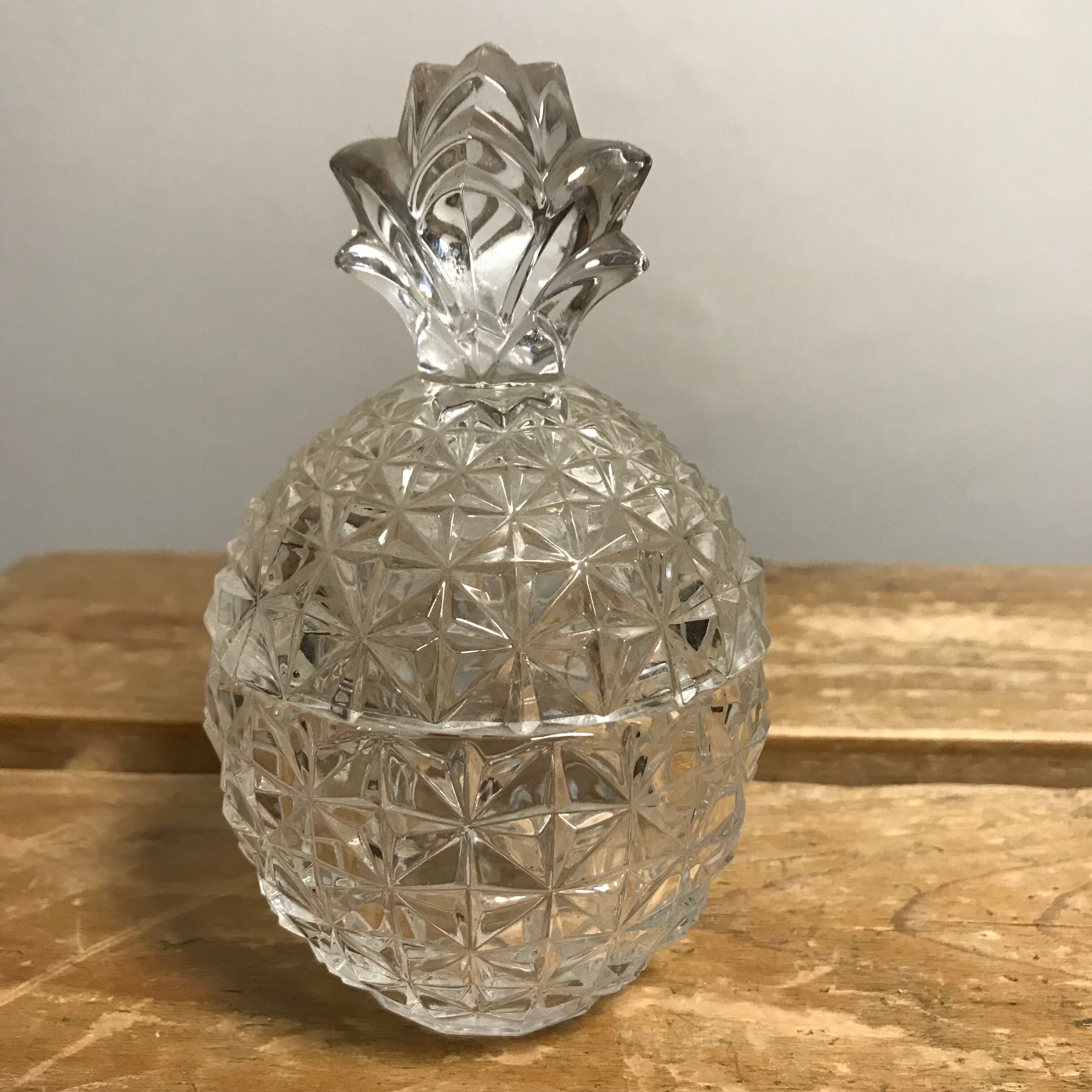 Vintage pressed glass pineapple sweetener